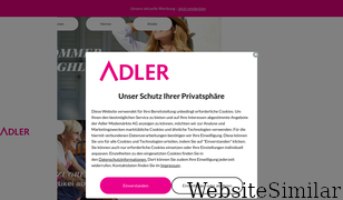 adlermode.com Screenshot