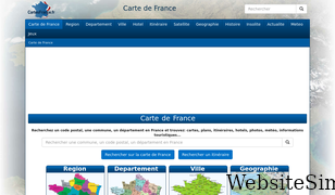 cartesfrance.fr Screenshot