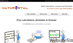 mathportal.org Screenshot